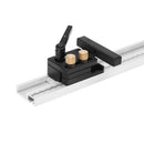 Aluminum Alloy T-Track Woodworking T-Slot Beveled Track Miter Track Stop Wo