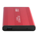 3TB USB 3.0 Hard Disk Enclosure 2.5 inch SATA HDD SSD Mobile Case (Red)