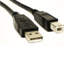 USB2.0 High Speed Cable For Printer Device Lead A to B Black Shielded 28AWG 0.5m