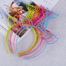6x Mermaid Headband boy girl's crown Hair Hoop Kids Birthday Christmas decor Kw