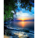 5D DIY Full Drill Diamond Painting Sunrise Cross Stitch Embroidery Ornament