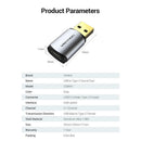 Vention CDMH0 USB 2.0 Sound Card 2.1 Channel Type-C Earphone Audio Adapter
