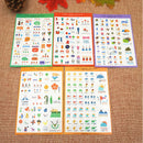 10 Sheets Paper Stickers Photo Album Scrapbook Calendar Diary Planner Stickers