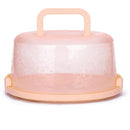 Plastic Round Cake Box Pastry Storage Boxes Dessert Container Cover Case Fo P9Z4