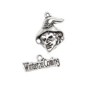 10x Multi Style Snowflake Snowman Christmas Charms Pendants for DIY Jewelry