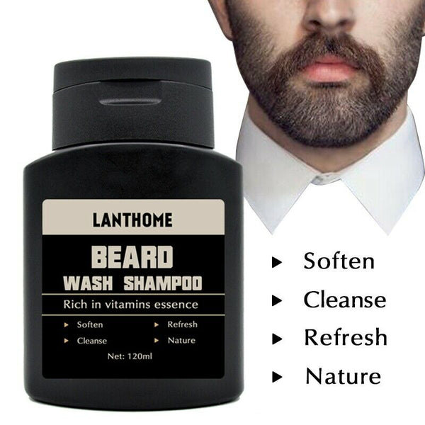 Lanthome Vitamin Wash Shampoo Hair Beard Care Men'S Gift Beard Assistance M J7T9