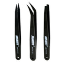 3 Pcs Tweezers Set Straight Bent Tweezers Jewelry Watch Phone Repairs Tool