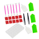 24 x 5D DIY Diamond Painting Needlework Embroidery Tool Kit Accessories Gift
