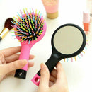Detangling Hair Brush Rainbow Volume Anti-static Magic Hair Curl Straight M L9E7