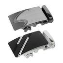 2Pack Men Automatic Sliding Click Buckle, Ratchet Leather Belt Buckle