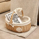 Wicker Basket Rattan Storage Basket Box Picnic Basket Fruit Flower Baskets  M9O8