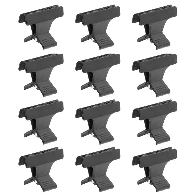 12pcs Butterfly Plastic Hair Claw Hairdressing Section Clip Clamp Grip Tool