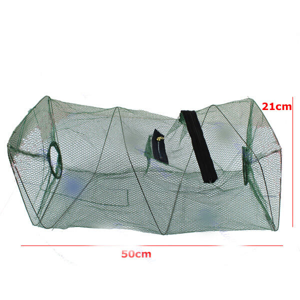 Hot Super Crab Crawdad Shrimp Fish Minnow Fishing Bait Trap Cast Net Cage liau