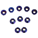 Titanium Nuts M6 Flange Nut Screws Bolts Motorcycle Bicycle Insert Lock N^