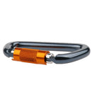28KN Aluminum D Shape Carabiner Clip Twist Locking For Rock Climbing