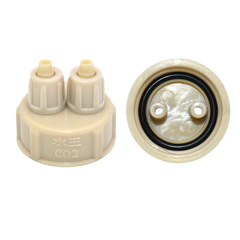 2Pcs Aquarium DIY Air Generator System Fish Tank CO2 Diffuser Bottle Cap Set