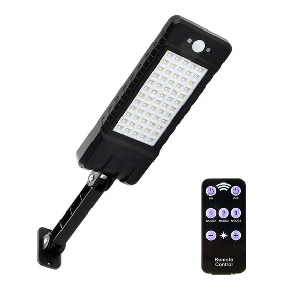 Solar Light PIR Motion Sensor IP65 Outdoor Yard Wall Dimmable Lamp (60LED) A#S