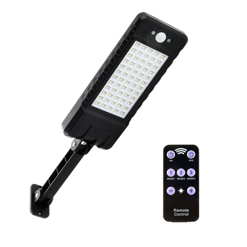 Solar Light PIR Motion Sensor IP65 Outdoor Yard Wall Dimmable Lamp (60LED) A