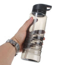 800ml Water Drink Bottle Hiking Hydration Running Cycling Flip Outdoor Sports 1X