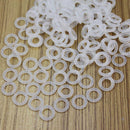 120x Rubber O-Ring Switch Dampeners White For Cherry MX keyboard Dampers  ghj