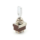 AC 250V 3A 3 Position ON/OFF/ON DPDT Flat Handle Toggle Switch N 3C