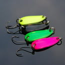 4pcs Metal Spoon Fishing Lure Hard Bait Fishing Tackle 2.5g with 4 Colors