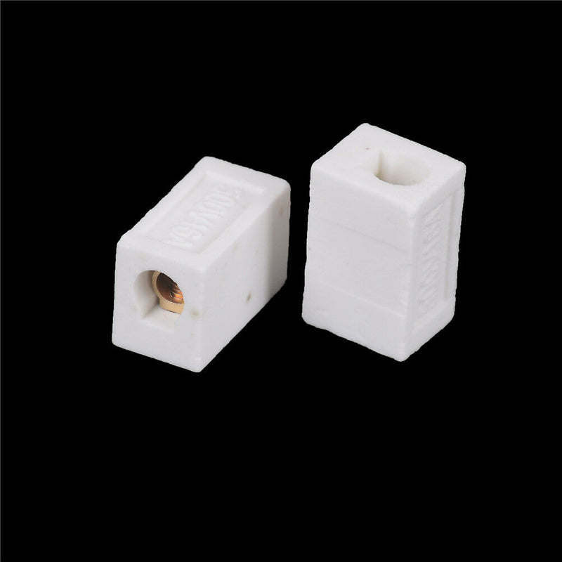 2Pcs High Temperature Ceramic Connector Block 30A 1 Way JR