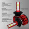 RED Q6 H7 LED Headlight Conversion Kit 25W 3000LM IP68 Aluminum PACK OF TWO