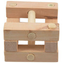 Classical Wooden Puzzle Toys Pole Ming Lock Luban Lock