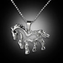 Charm-Novelty Crystal Pony Chain Necklace Pendant Accessories Gifts Hot 1pcs