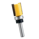 Double Flutes 1/4" Shank Straight Flush Trim Router Cutter Bit Bearing 25mm
