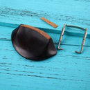 Ebony Wood Fiddle Chin Rest Chinrest with Cork for 4/4 Size Violin Parts A