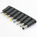 Universal 1 set = 8pcs / set 5pin Jack Plugs DC for Laptop AC Power Adapter