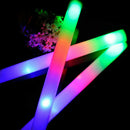 1pcs Rave Cheer ED Foam Wand Glow Baton Tube Light-Up Sticks N9H6.