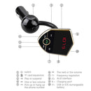 Car Bluetooth Hands-free FM Transmitter MP3 Music Player Dual USB Charger