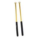 1 Pair Snare Drum Hammer Mallet w/ Golden Metal Handle Percussion Accessory