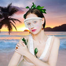 Oversized Frame Shield Visor Flat Top Sunglasses  White Frame