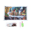 5D DIY Diamond Painting Cross Stitch Crafts Home Decor(Horses)