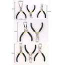 8PCs Mini Pliers Set, Long Nose with Teeth, Flat Jaw, Round Curve Needle Di Z3R9