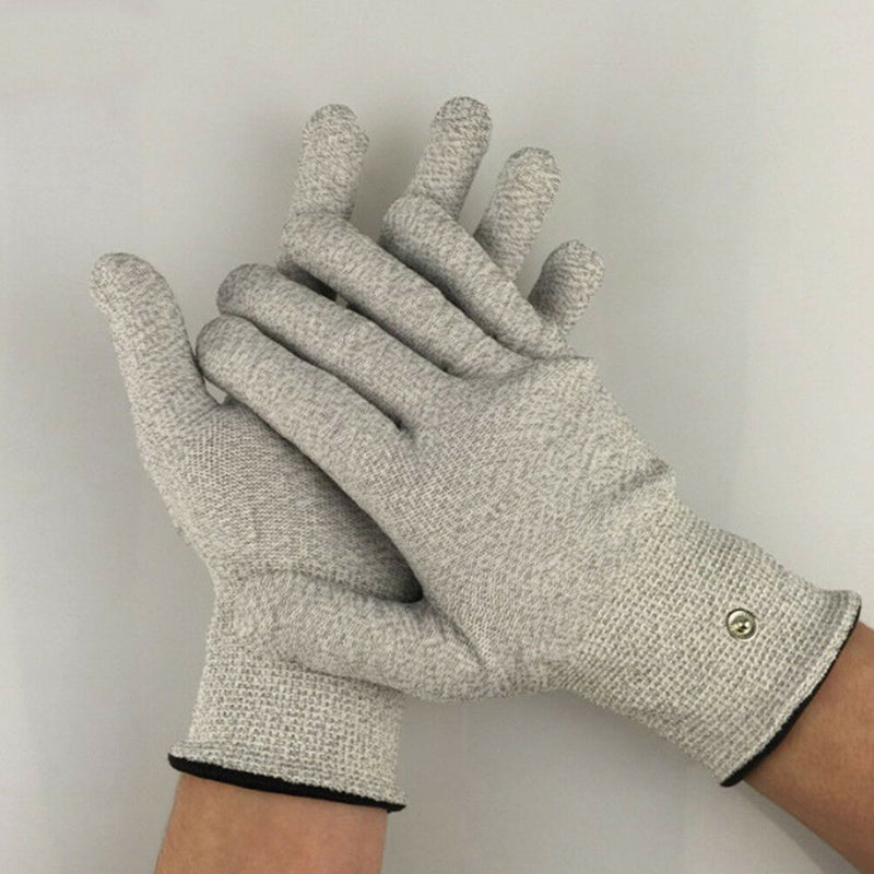 2pcs Conductive electrotherapy massage electrode gloves use for tens machine SY5