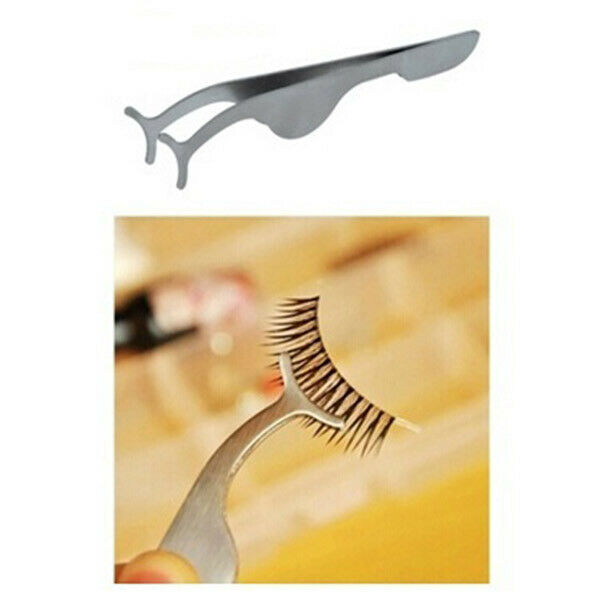 5X(Eyelash tool Applicator / Auxiliary tool for false eyelashes Stainless  G6G9)