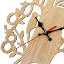 Create Design 30Cm Tree Shape Mute Wall Clocks Home Decor Modern Novelty Wo T3A4