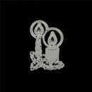 Delicate Xmas Candle framed Metal Cutting Dies Scrapbooking Card Craft Decor ME