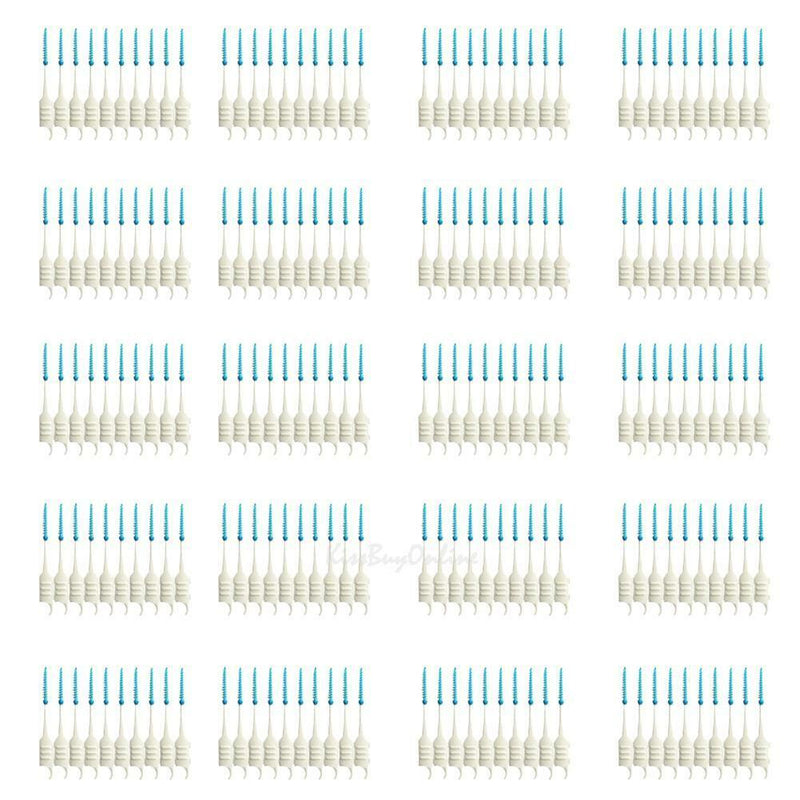 200pcs/lot Interdental Brush Dental Floss Teeth Oral Clean Double Head Toothpick