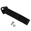 Great Performance Auto Tow Strap Set Front Rear Bumper Hook Black