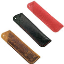 Handmade Leather Double Pen Case Holder for Ballpoint Pen Fountain Pen Slee L5O9