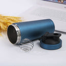 Stainless Steel Protein Vibrating Bottle Gym Shaker Sports Milkshake Blende L6S4