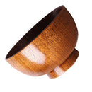 2x Japanese Style Wooden Kids Soup Bowl Snack Container Food Serving Bowl
