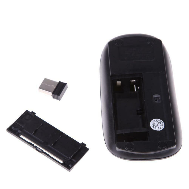 Optical Wireless Mouse 2.4G Receiver Ultra-thin for Computer PC black