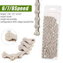 Bicycle Chain 6 7 8 Speed Gear Mountain Bike Road Hybrid Cycle Links Variabl Nw